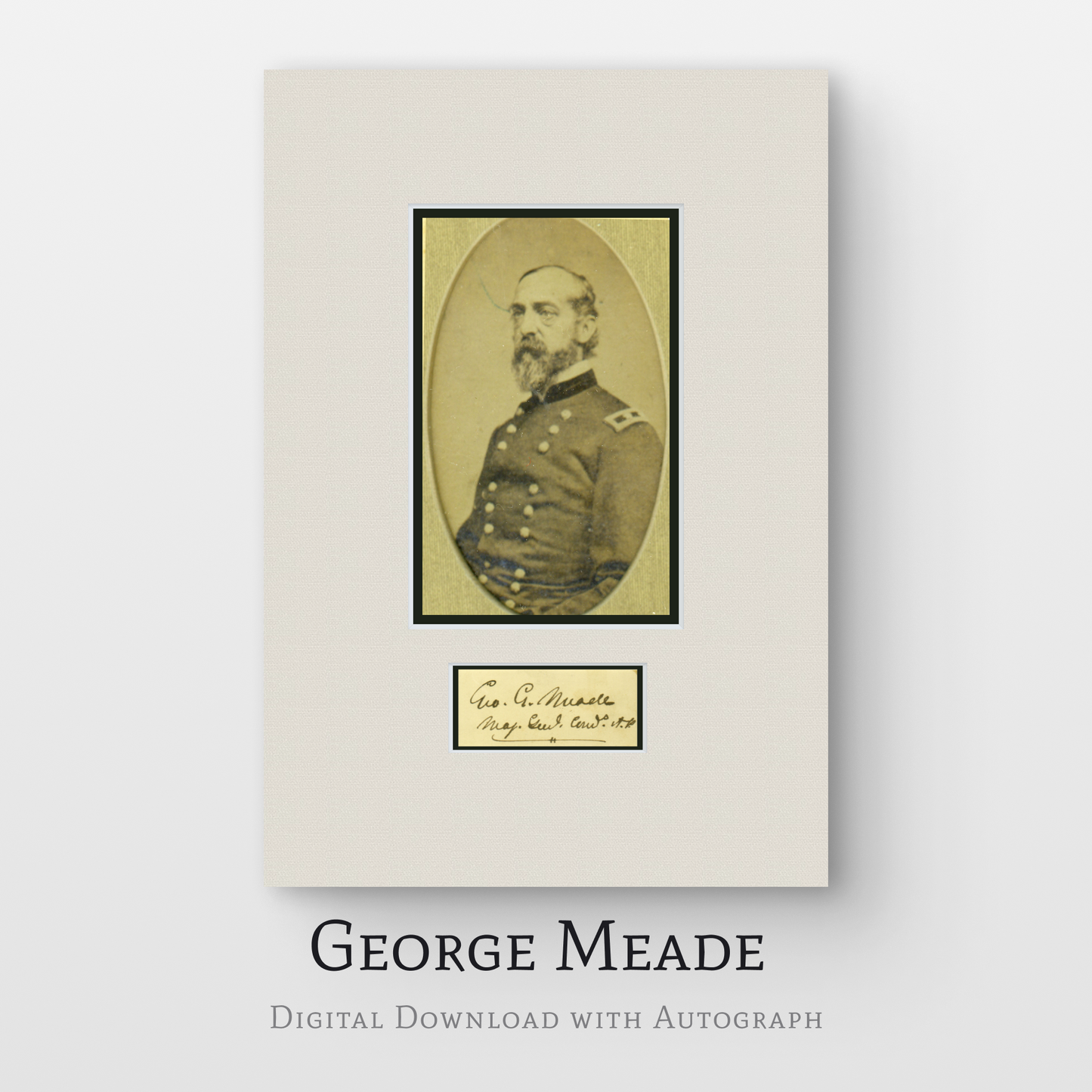 George Meade Digital Download with Autograph