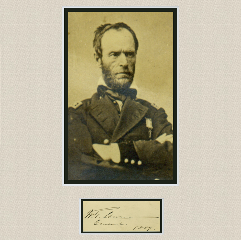 William Tecumseh Sherman Digital Download with Autograph