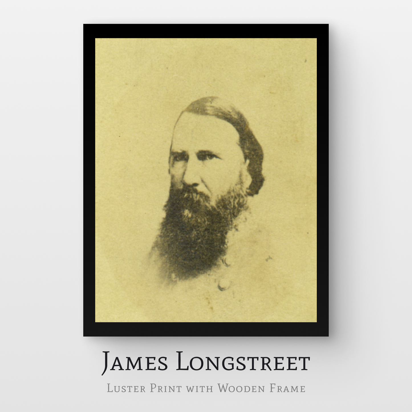 James Longstreet Luster Print with Wooden Frame