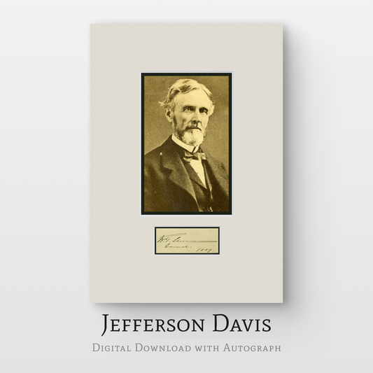 Jefferson Davis Digital Download with Autograph